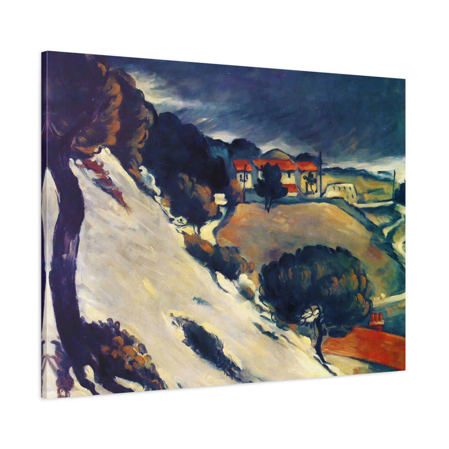 L'Estaque, Melting Snow By Paul Cézanne