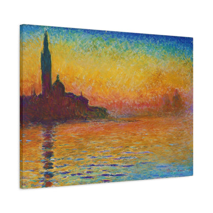 San Giorgio Maggiore at Dusk By Claude Monet