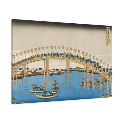 The Festival of Lanterns on Temma Bridge By Katsushika Hokusai