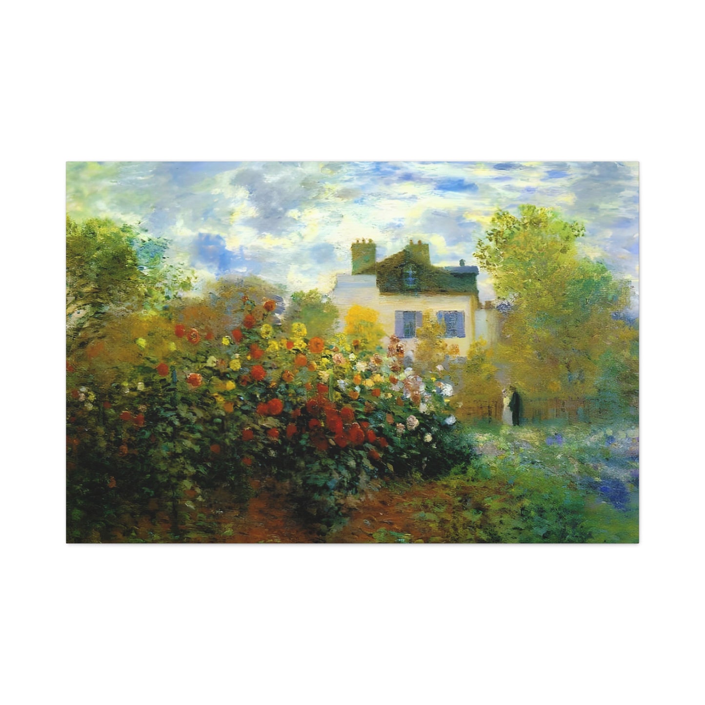 The Garden of Monet at Argenteuil By Claude Monet