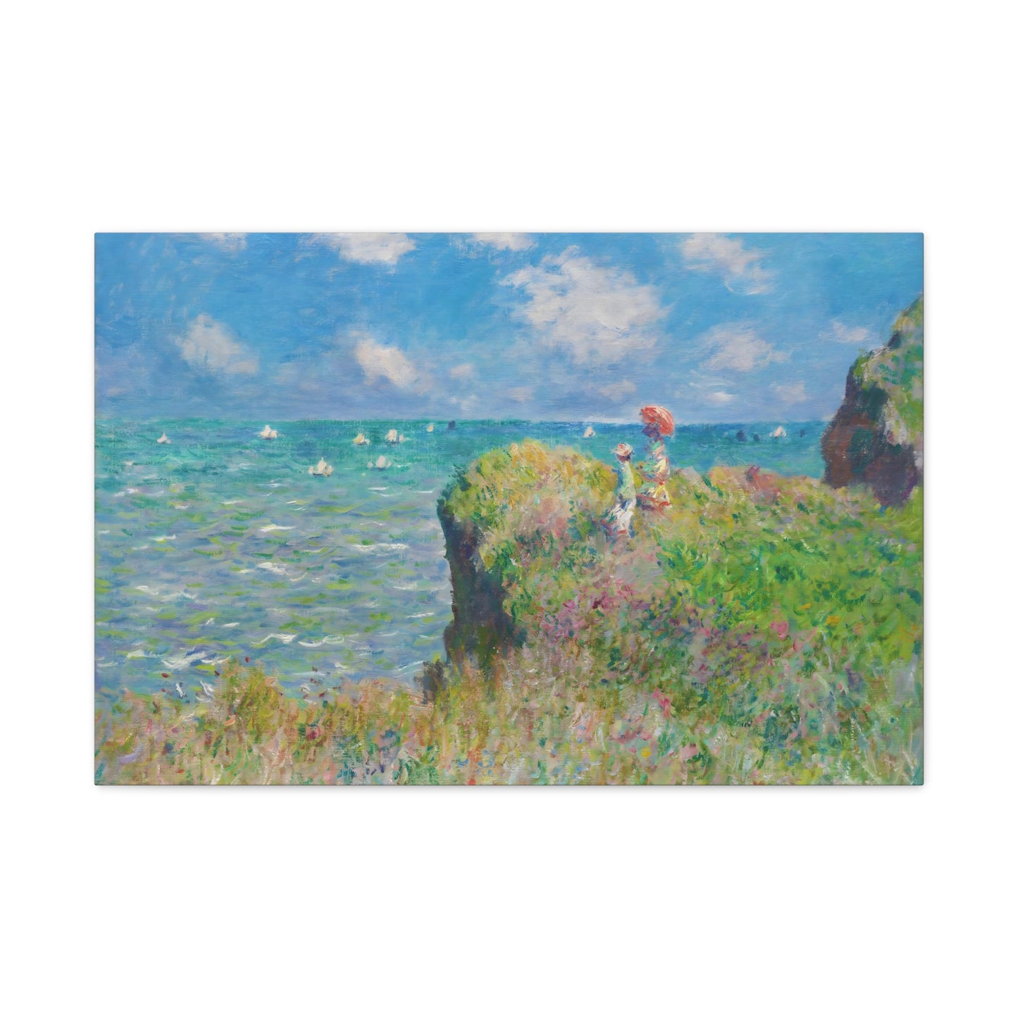 The Cliff Walk at Pourville By Claude Monet