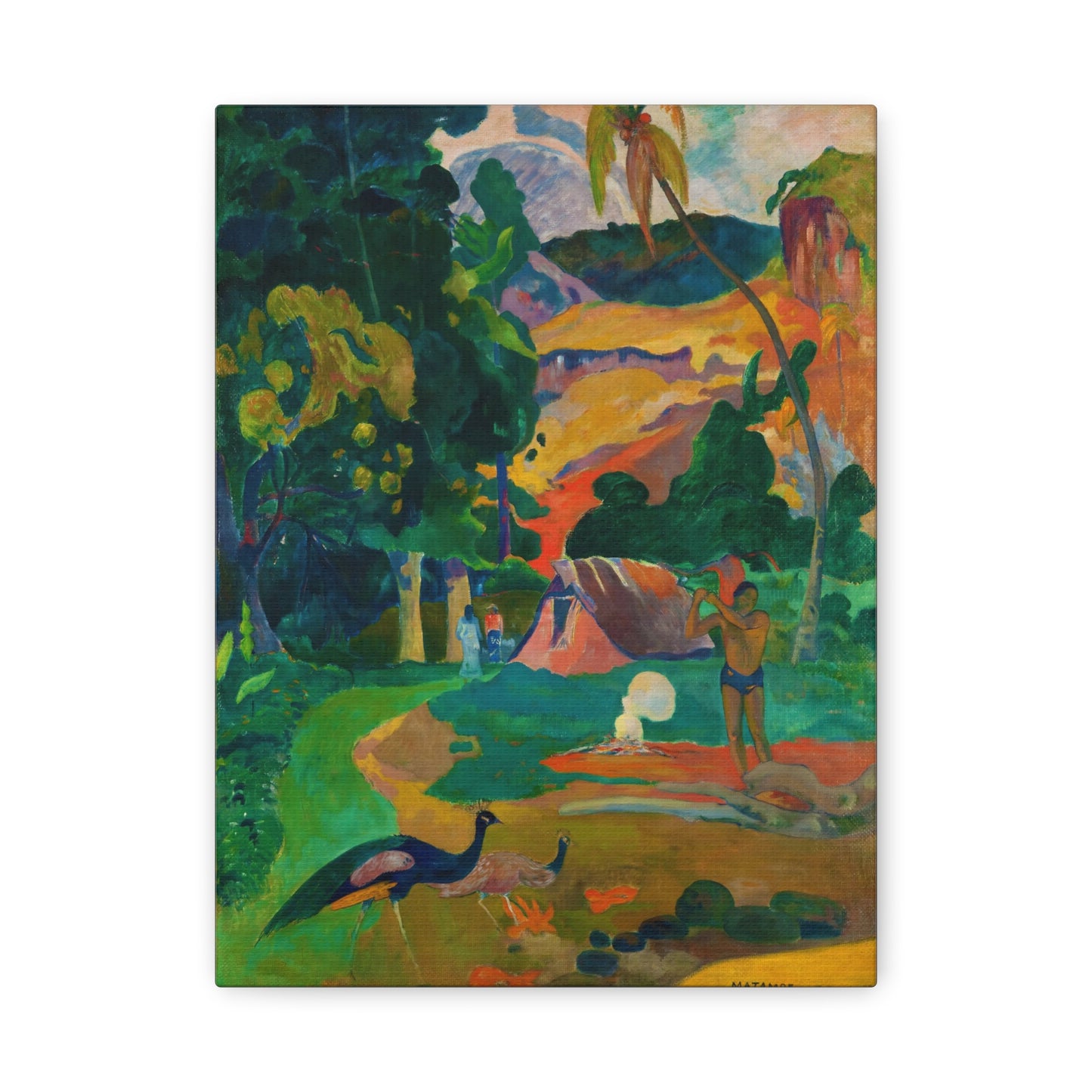 Landscape with Peacocks By Eugène Henri Paul Gauguin