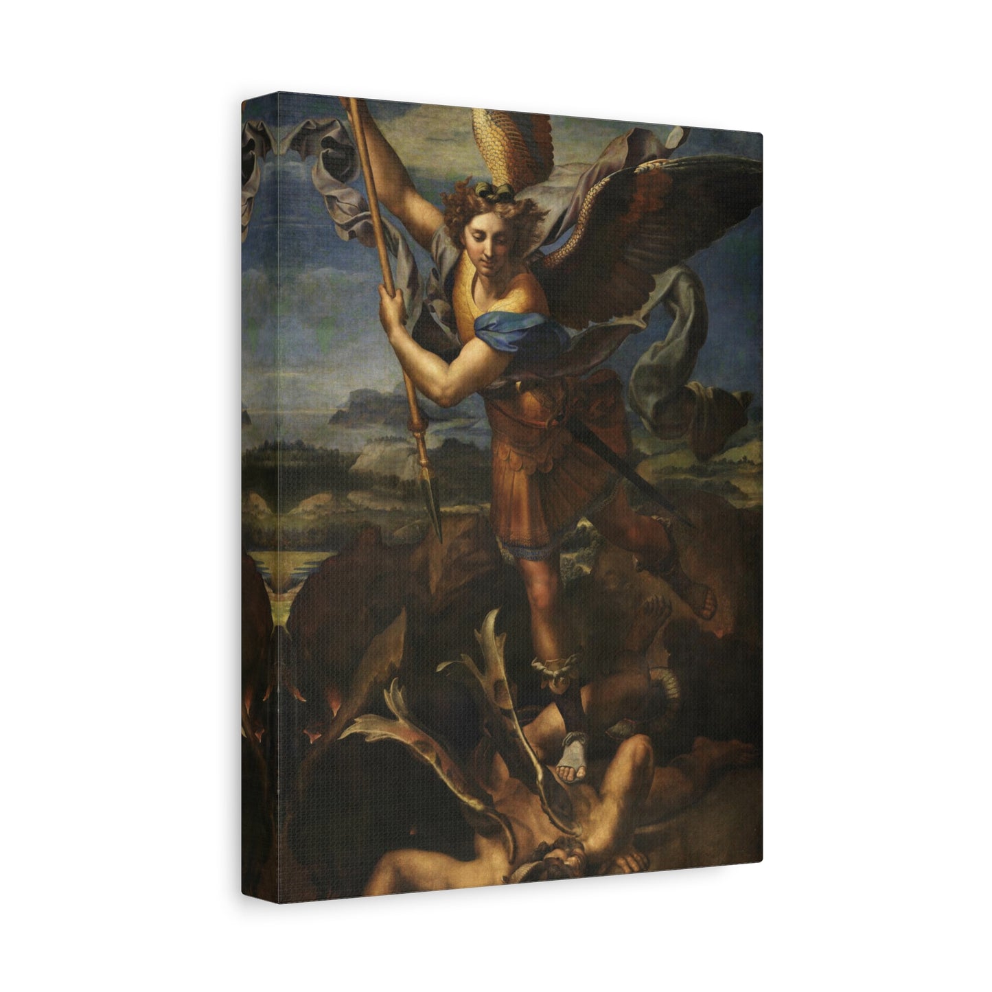 St. Michael Vanquishing Satan By Raphael