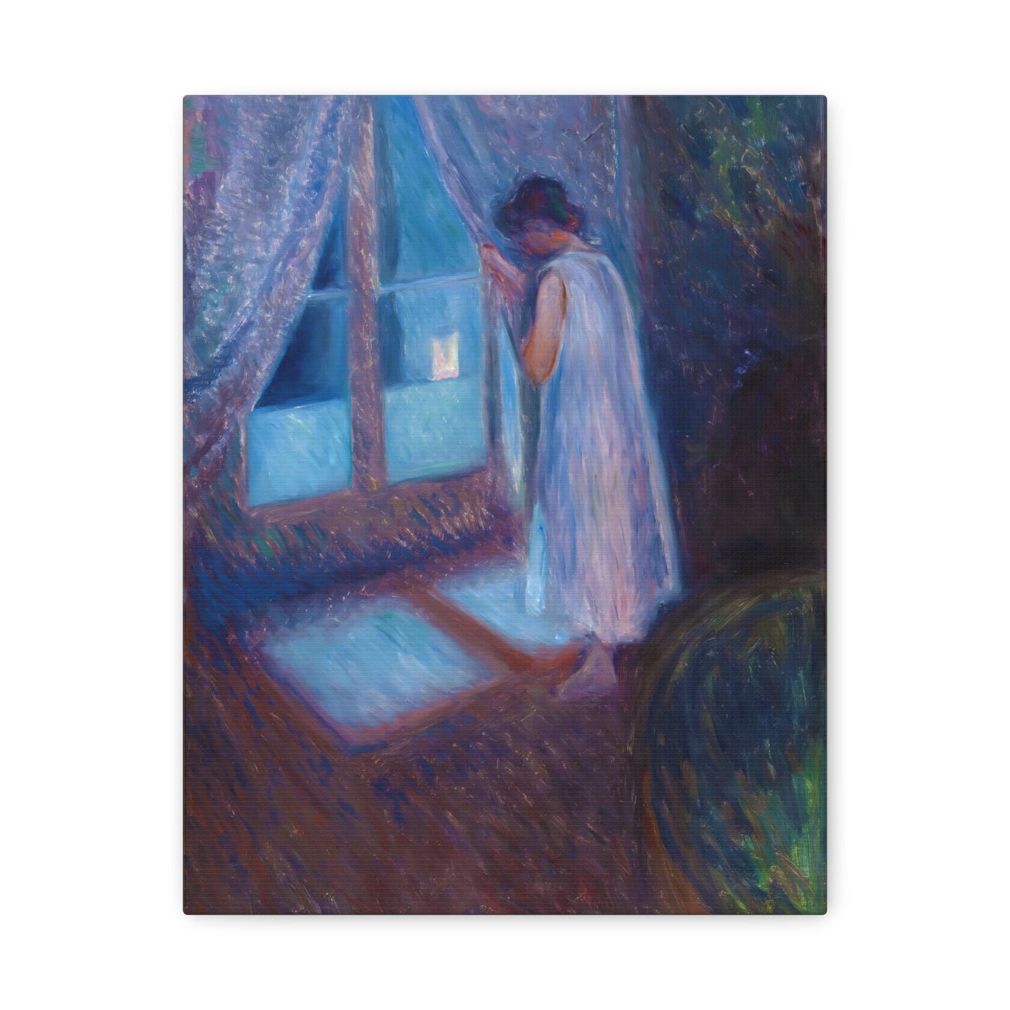 Girl Looking out the Window By Edvard Munch