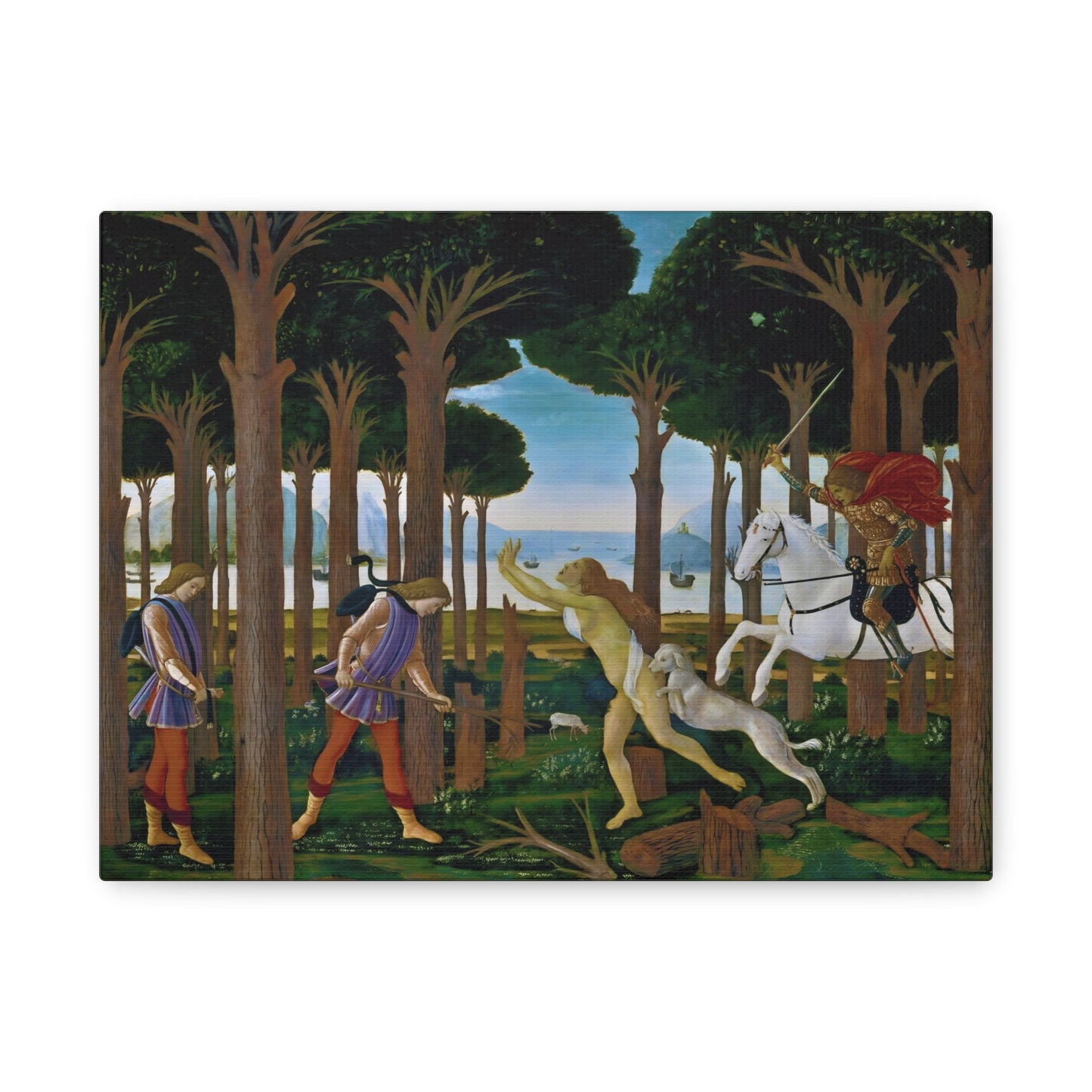 The Story of Nastagio degli Onesti By Sandro Botticelli