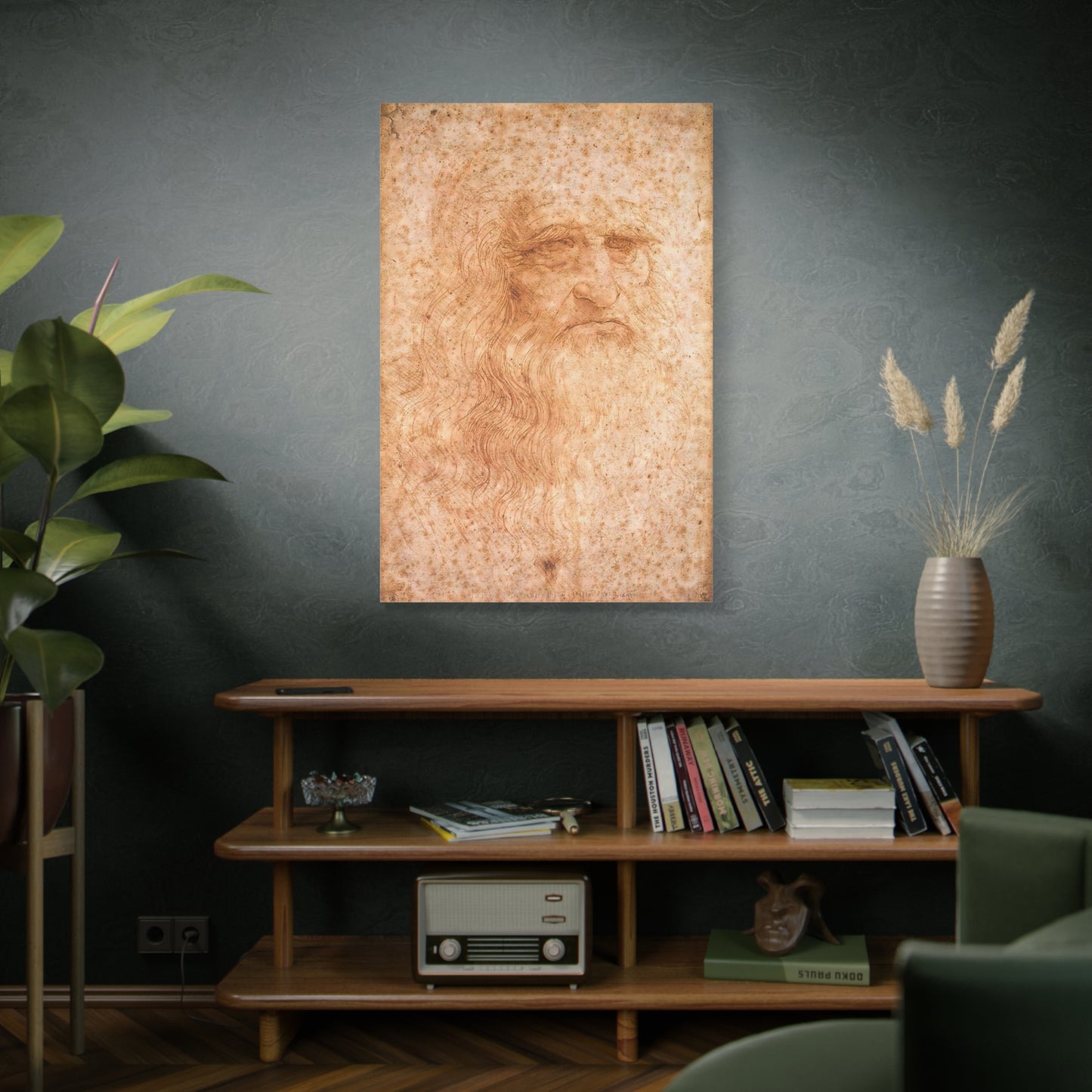 Man in Red Chalk By Leonardo da Vinci