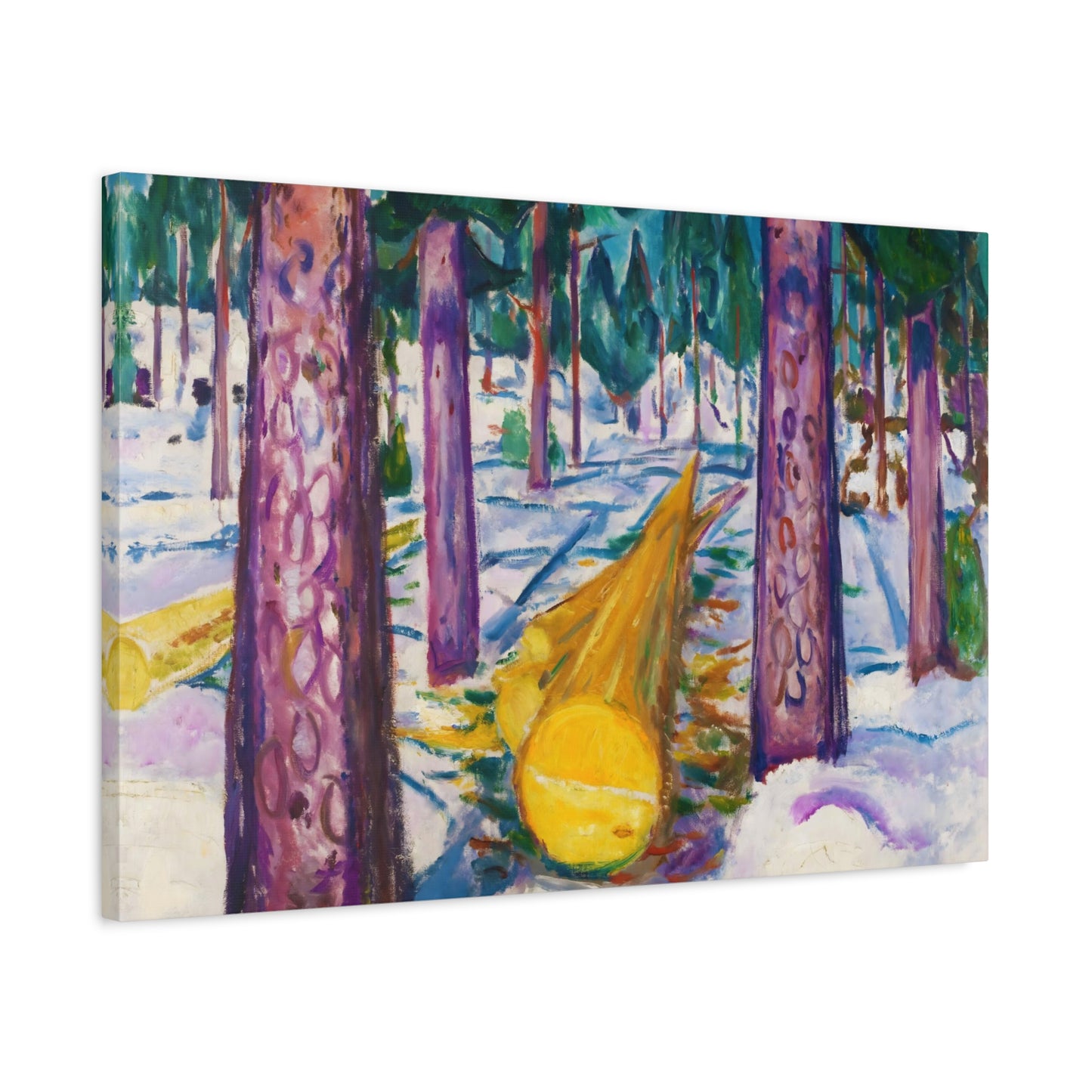 The Yellow Log By Edvard Munch