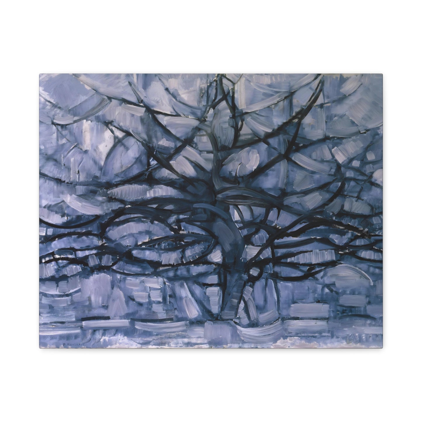 Gray Tree By Piet Mondrian