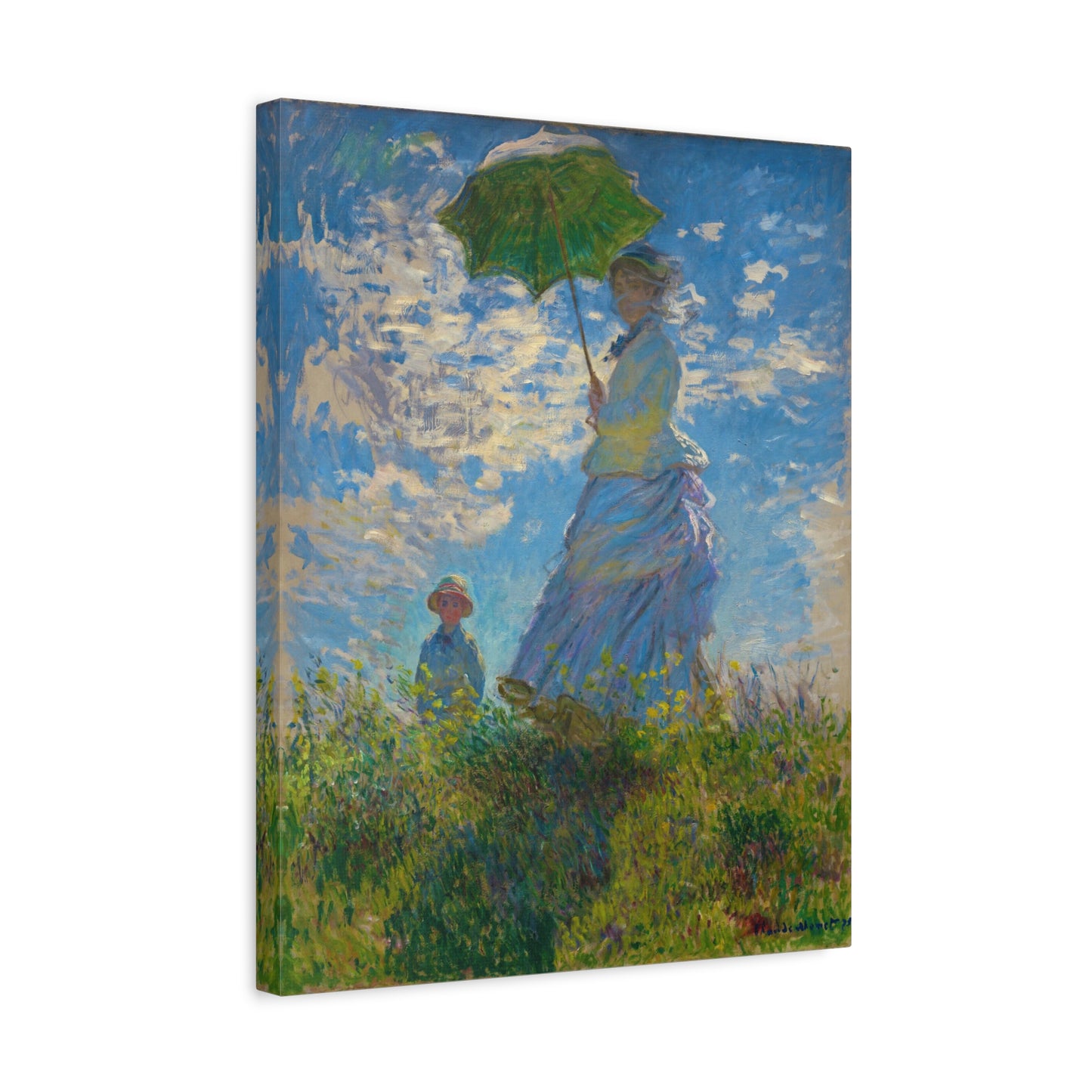 Woman with a Parasol By Claude Monet