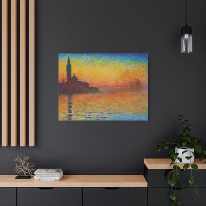 San Giorgio Maggiore at Dusk By Claude Monet