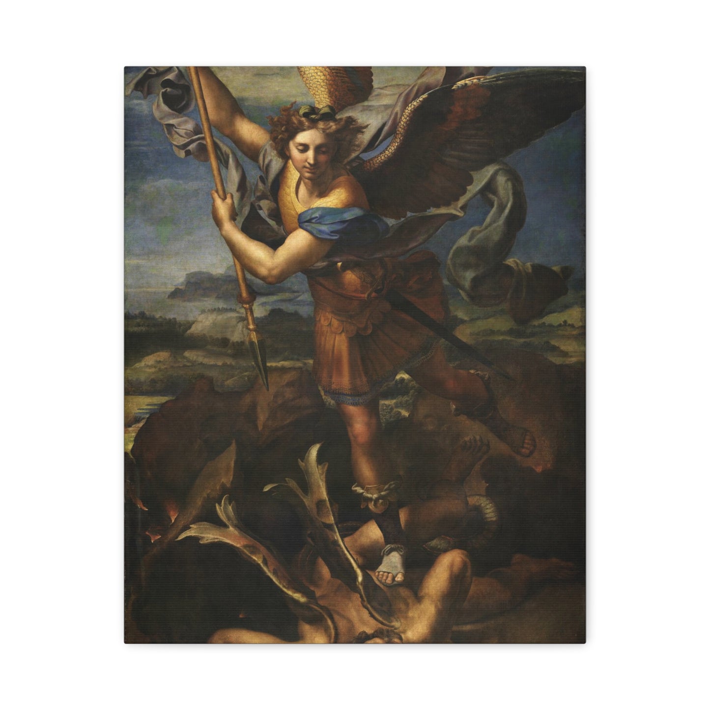 St. Michael Vanquishing Satan By Raphael