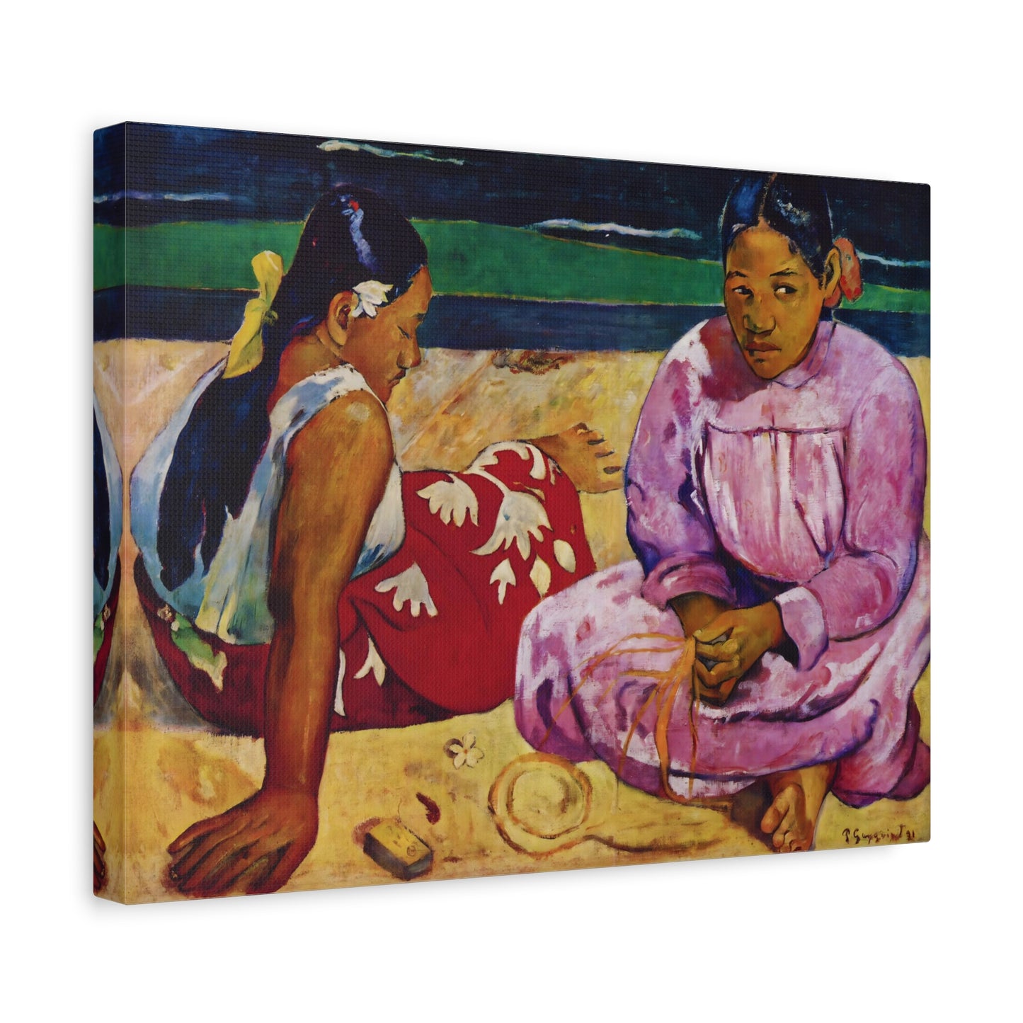 Tahitian Women on the Beach By Eugène Henri Paul Gauguin