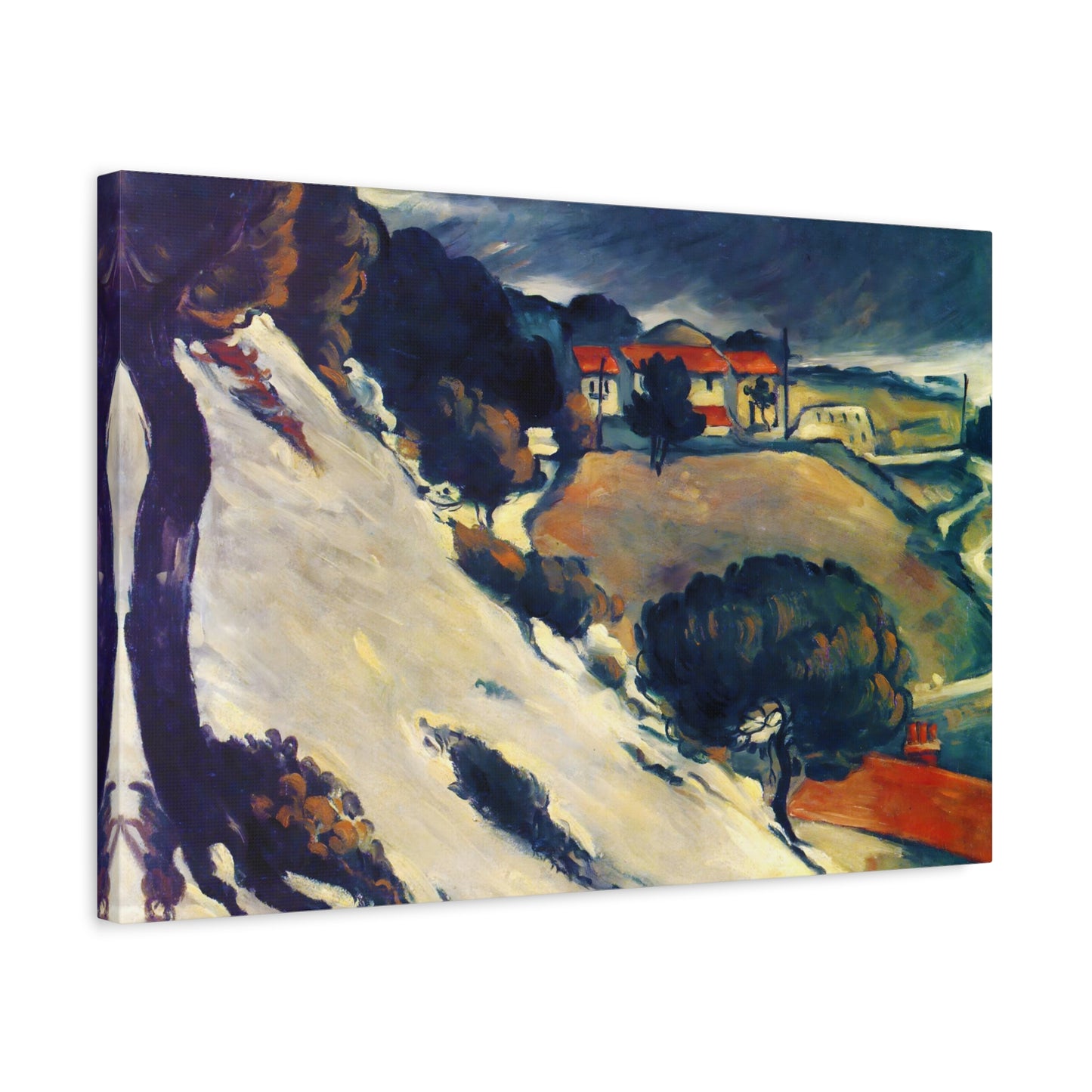 L'Estaque, Melting Snow By Paul Cézanne