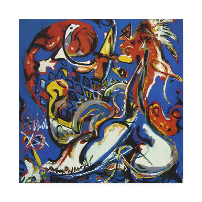 The Moon-Woman Cuts the Circle By Jackson Pollock