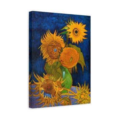 Vase with Five Sunflowers By Vincent van Gogh