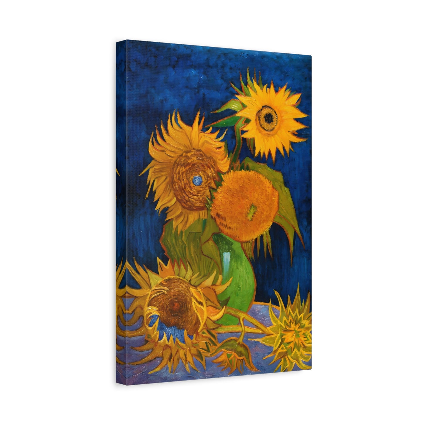 Vase with Five Sunflowers By Vincent van Gogh