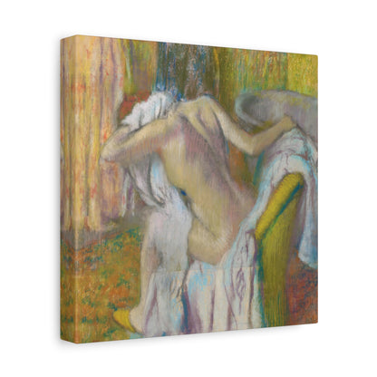 After the Bath, Woman Drying Herself By Edgar Degas