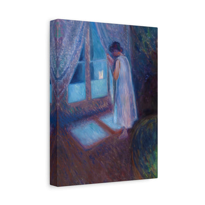 Girl Looking out the Window By Edvard Munch