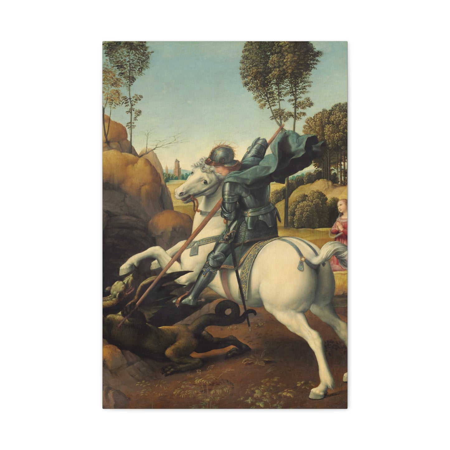 Saint George and the Dragon By Raphael