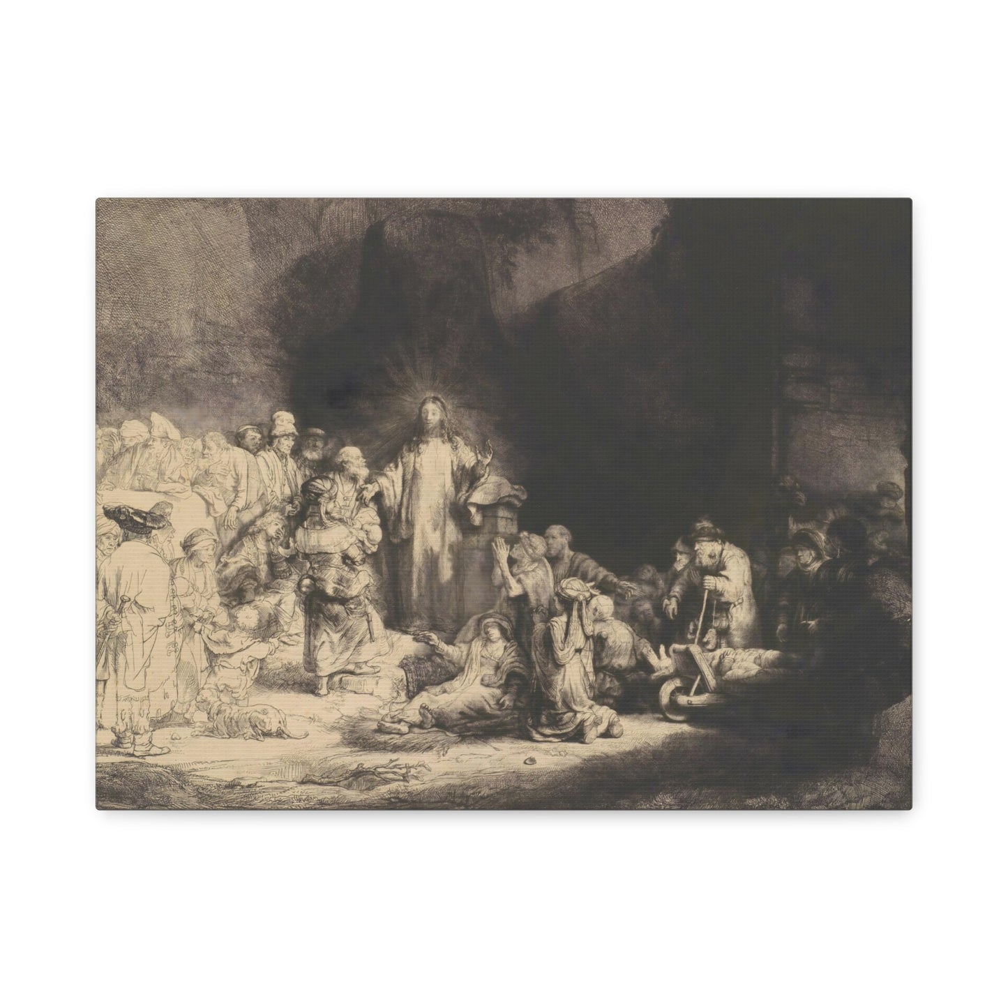 Hundred Guilder Print By Rembrandt