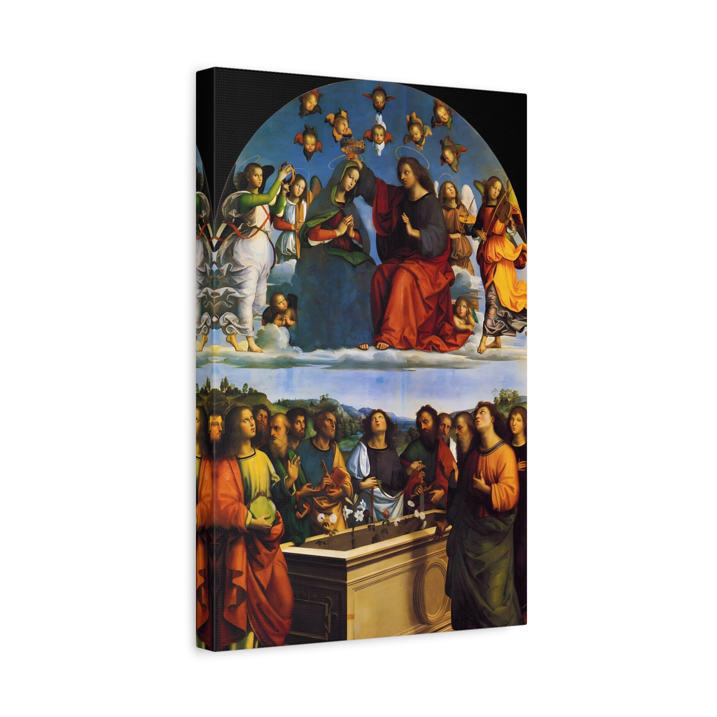 The Crowning of the Virgin Oddi Altarpiece By Raphael