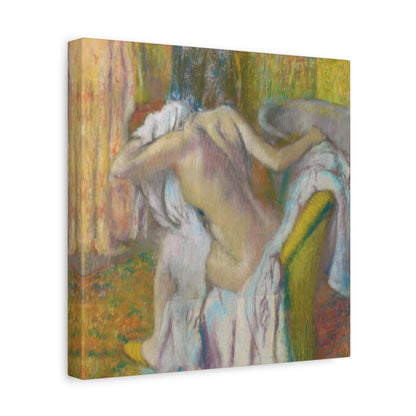 After the Bath, Woman Drying Herself By Edgar Degas