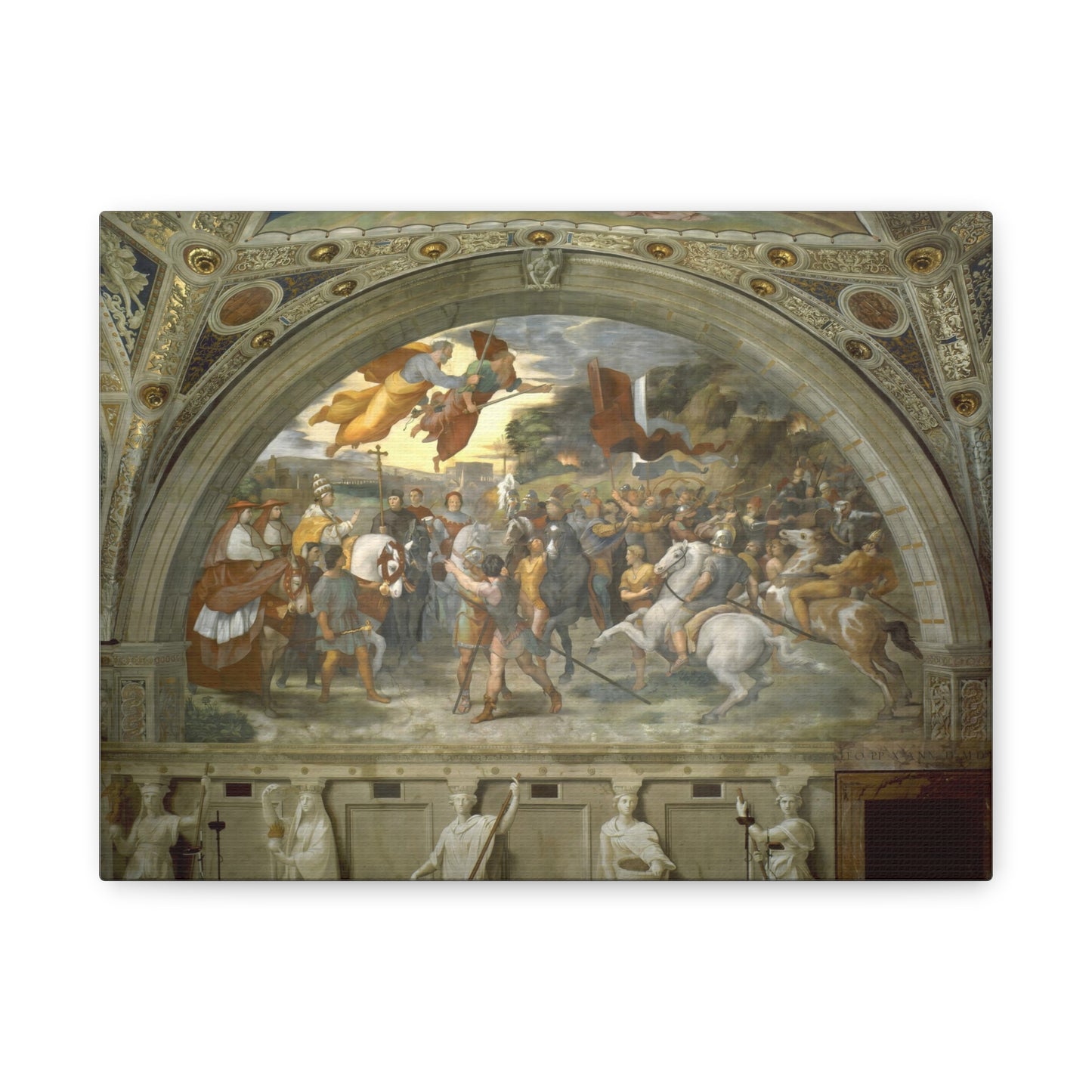 The Meeting of Leo the Great and Attila By Raphael