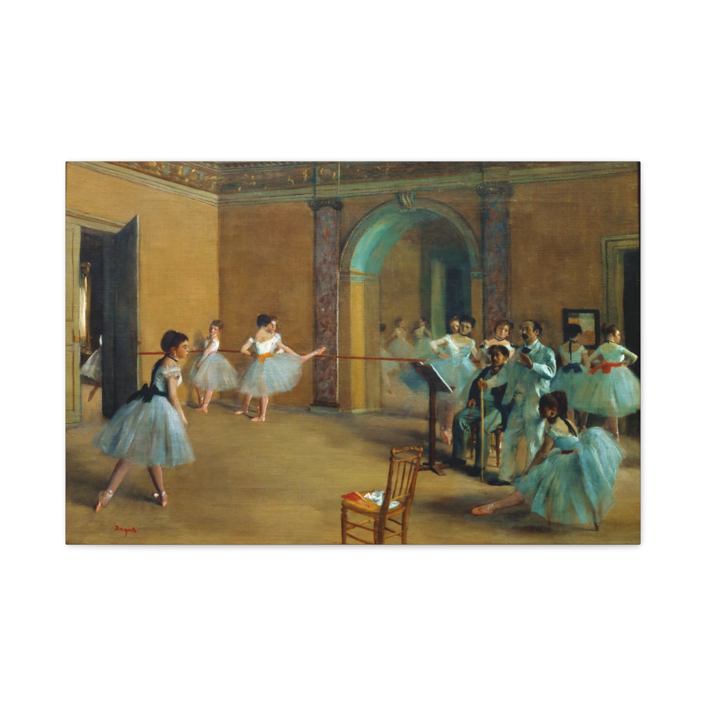 The Dance Foyer at the Opera By Edgar Degas