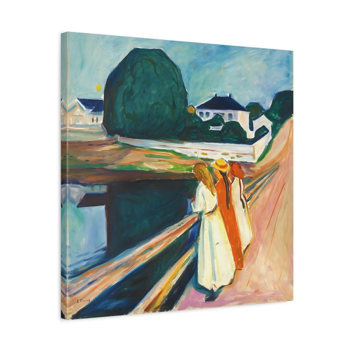 The Girls on the Bridge By Edvard Munch