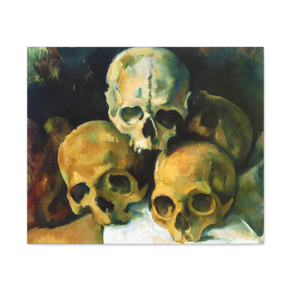 Pyramid of Skulls By Paul Cézanne