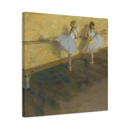 Dancers Practicing at the Barre By Edgar Degas