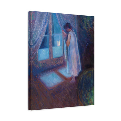 Girl Looking out the Window By Edvard Munch