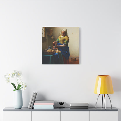 The Milkmaid By Johannes Vermeer