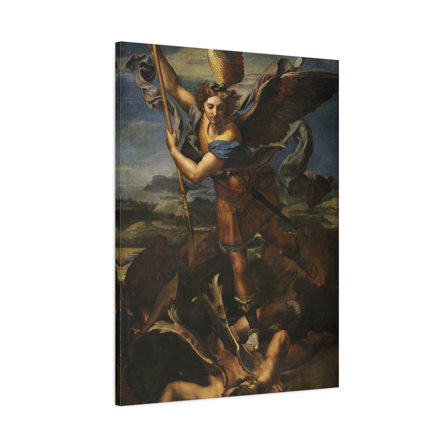 St. Michael Vanquishing Satan By Raphael