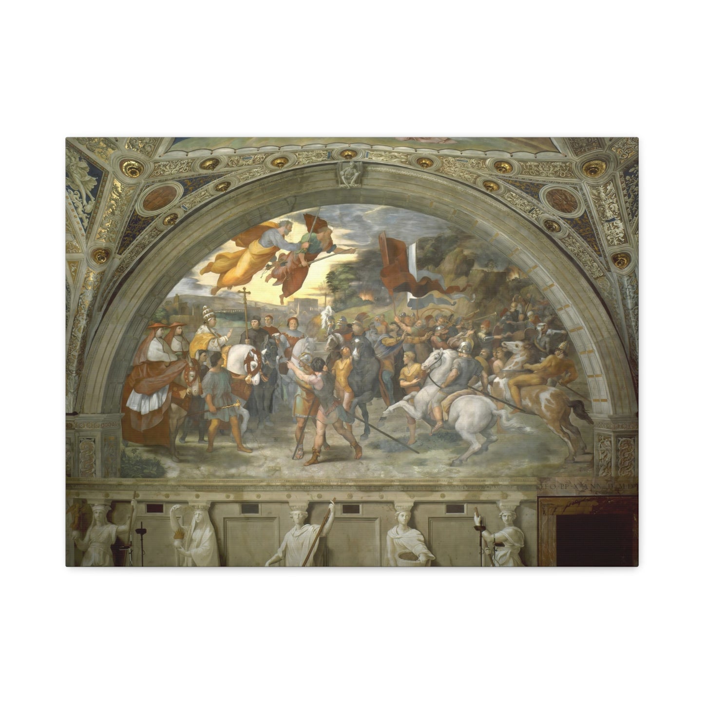 The Meeting of Leo the Great and Attila By Raphael