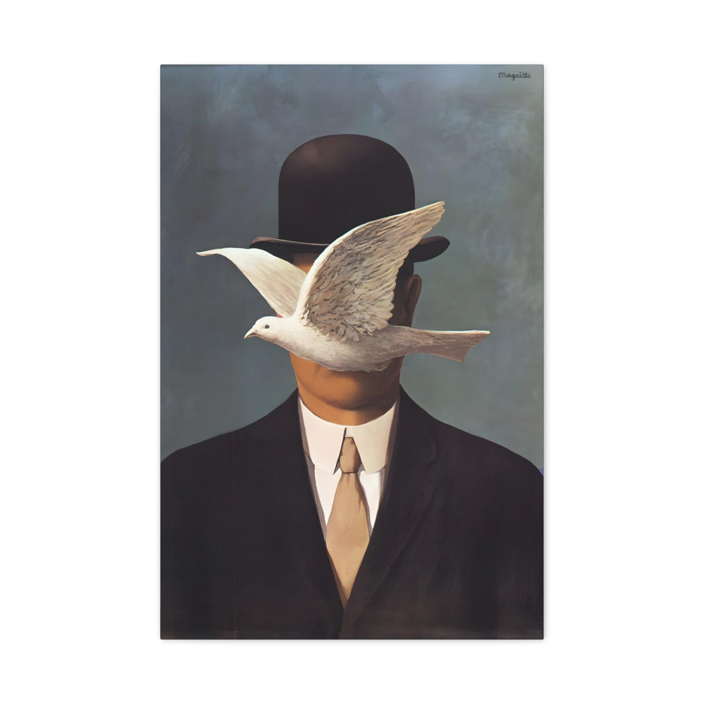 Man in a Bowler Hat By René Magritte