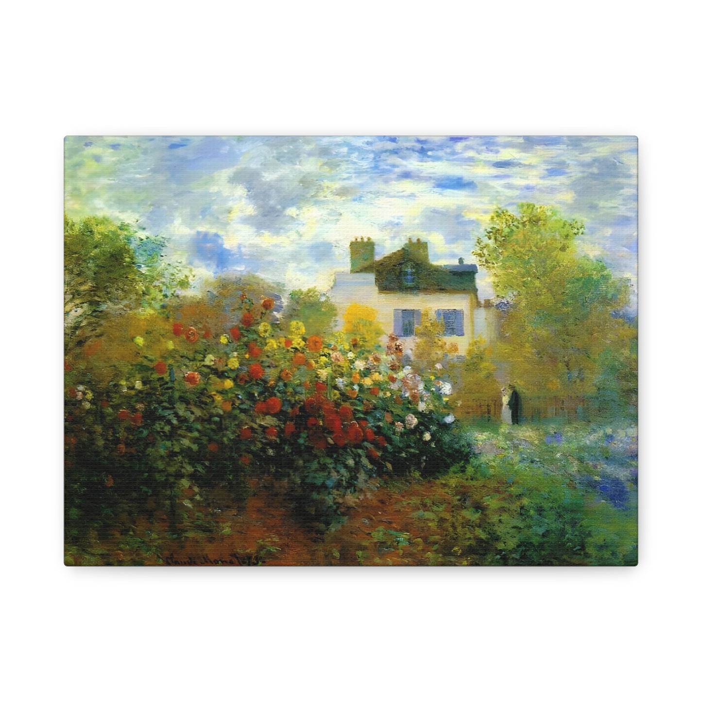 The Garden of Monet at Argenteuil By Claude Monet