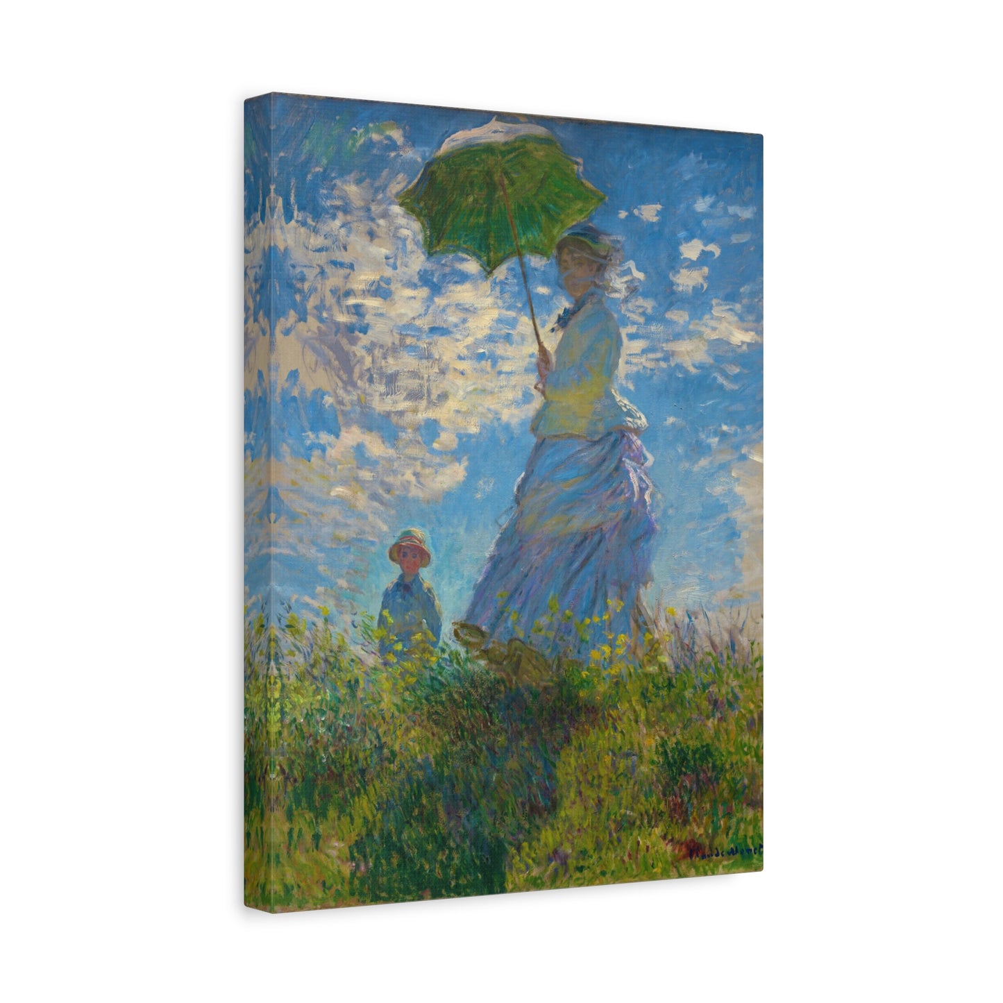 Woman with a Parasol By Claude Monet