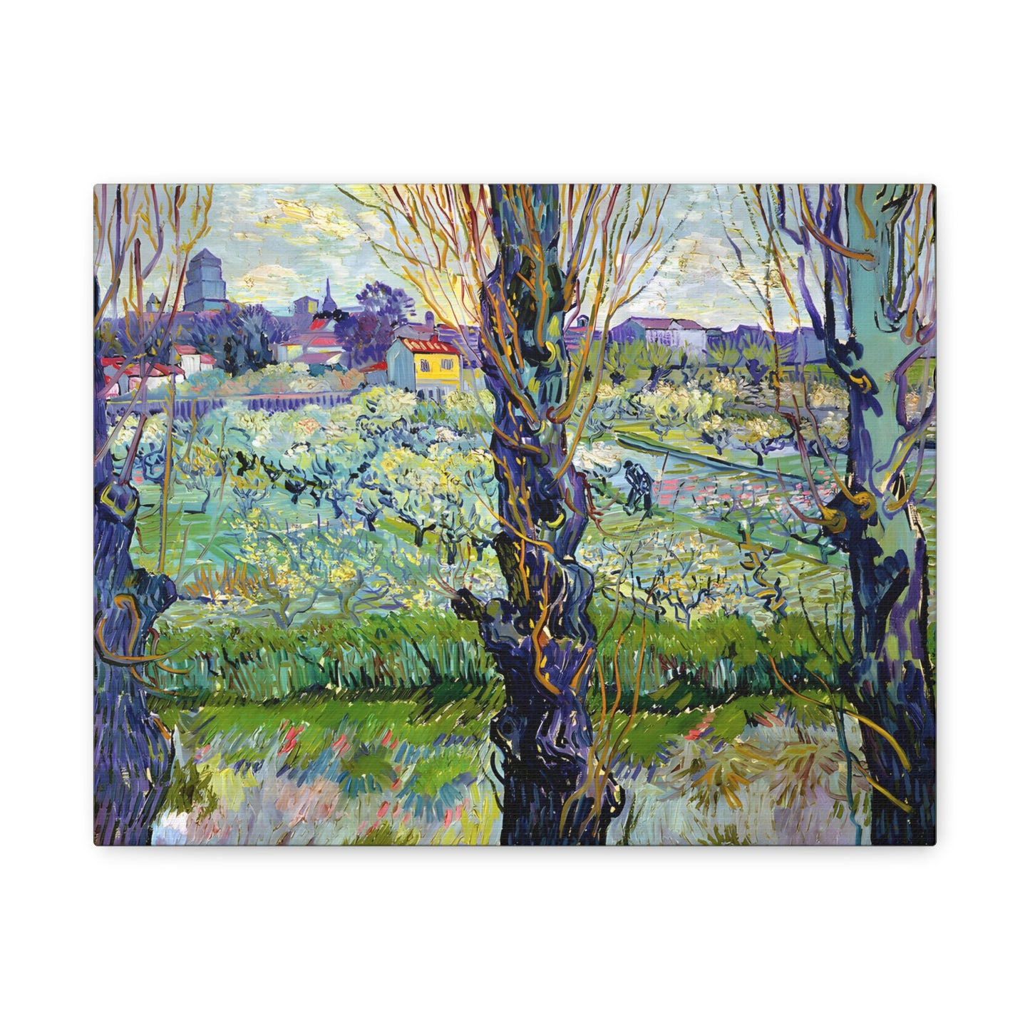 View of Arles, Flowering Orchards By Vincent van Gogh