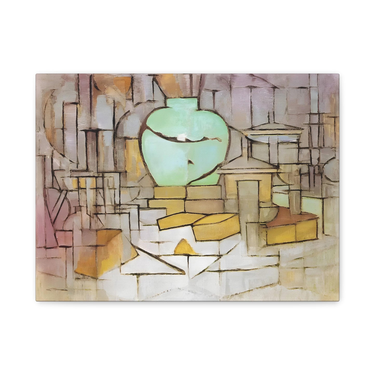 Still Life with Gingerpot 2 By Piet Mondrian