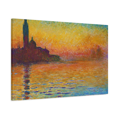 San Giorgio Maggiore at Dusk By Claude Monet