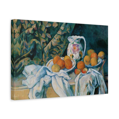 Still Life with a Curtain By Paul Cézanne