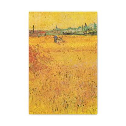 Arles: View from the Wheat Fields By Vincent van Gogh