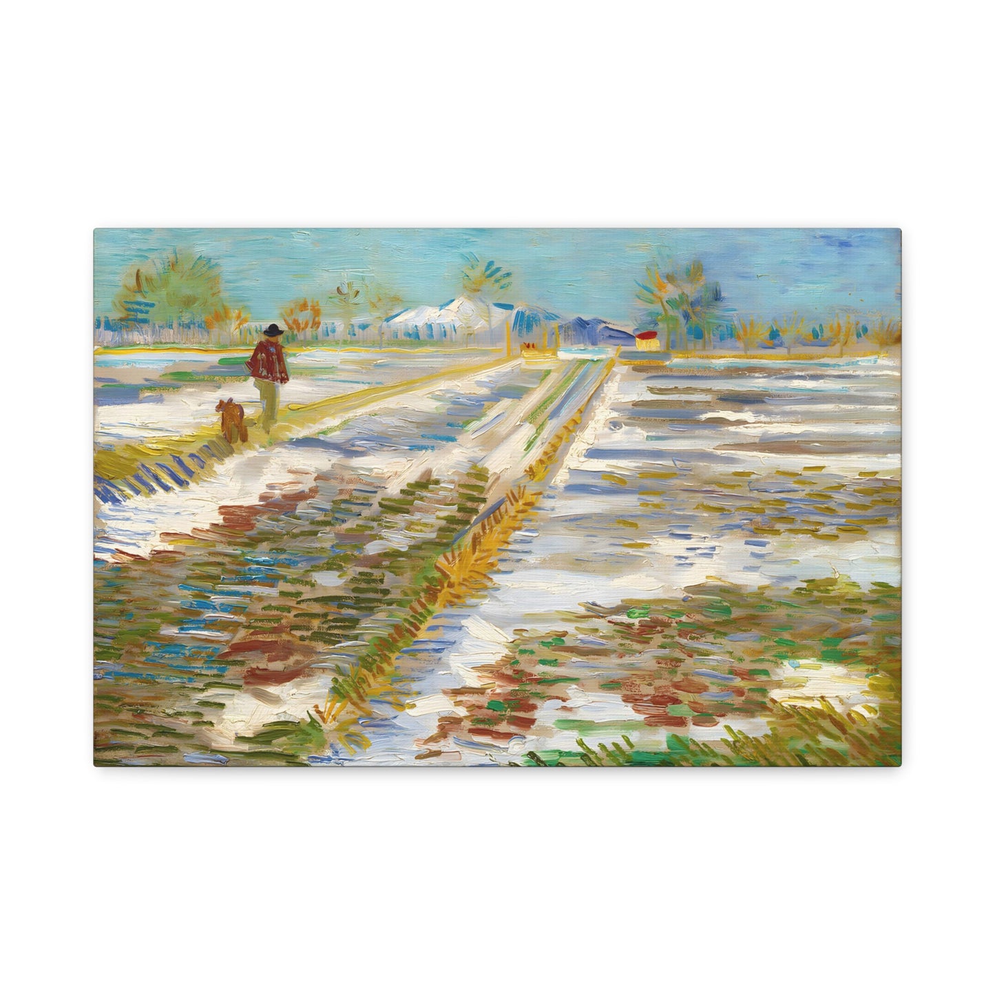 Landscape with Snow By Vincent van Gogh