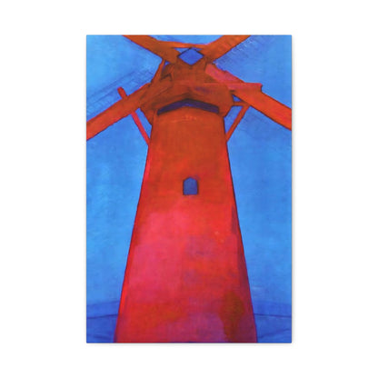 The Red Mill By Piet Mondrian