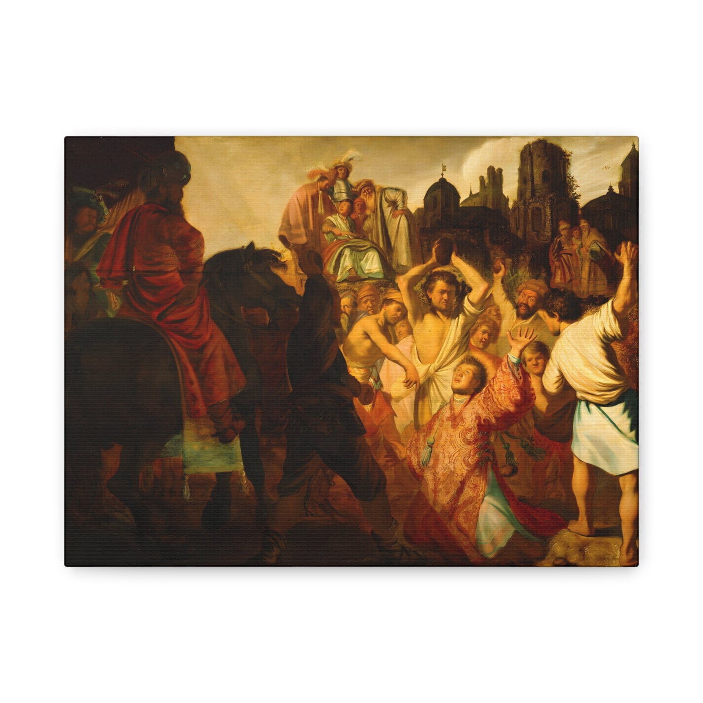 The Stoning of Saint Stephen By Rembrandt