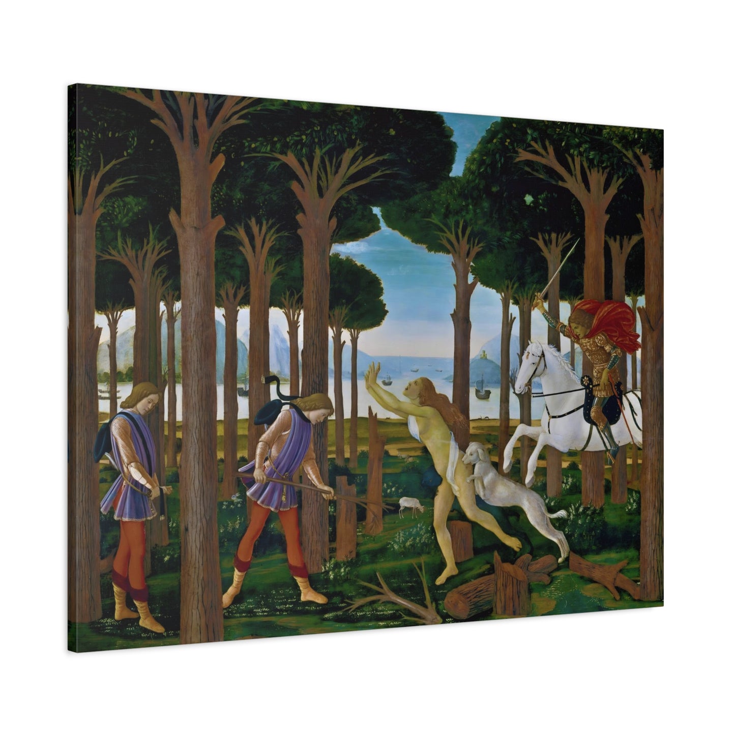 The Story of Nastagio degli Onesti By Sandro Botticelli