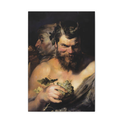 Two Satyrs By Peter Paul Rubens