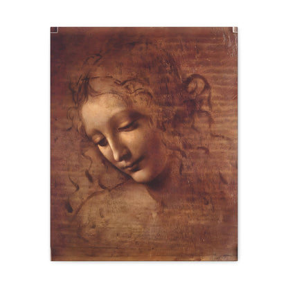 Head of a Woman By Leonardo da Vinci