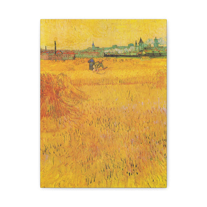 Arles: View from the Wheat Fields By Vincent van Gogh